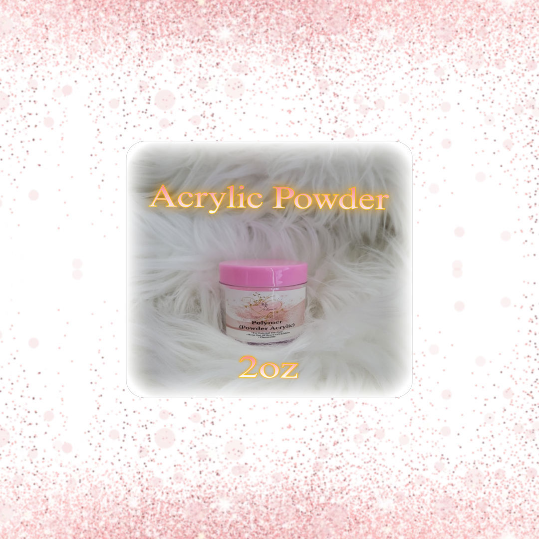 2oz Clear Acrylic Powder (Polymer)