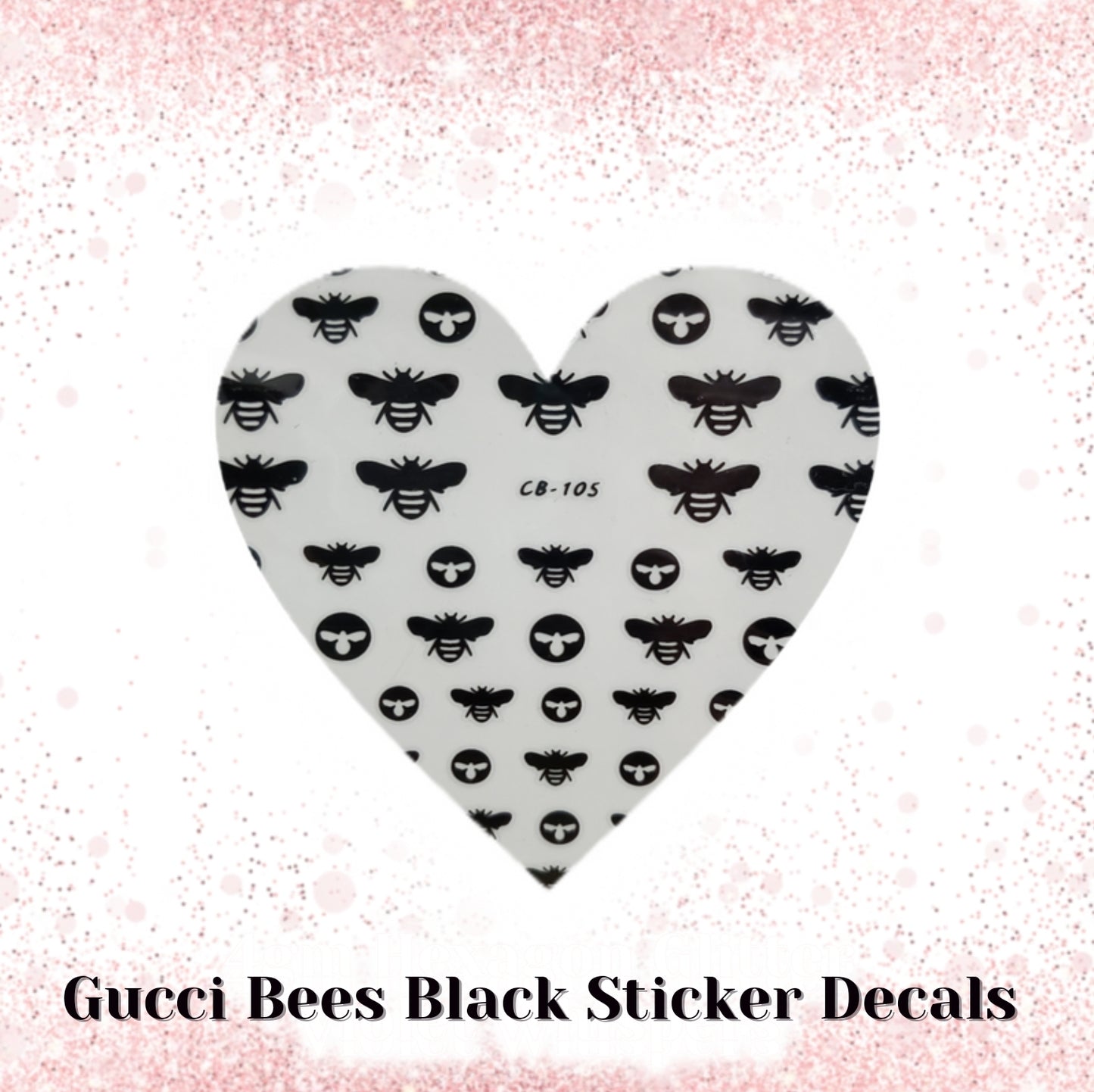 Gucci Bee Nail Sticker Decals