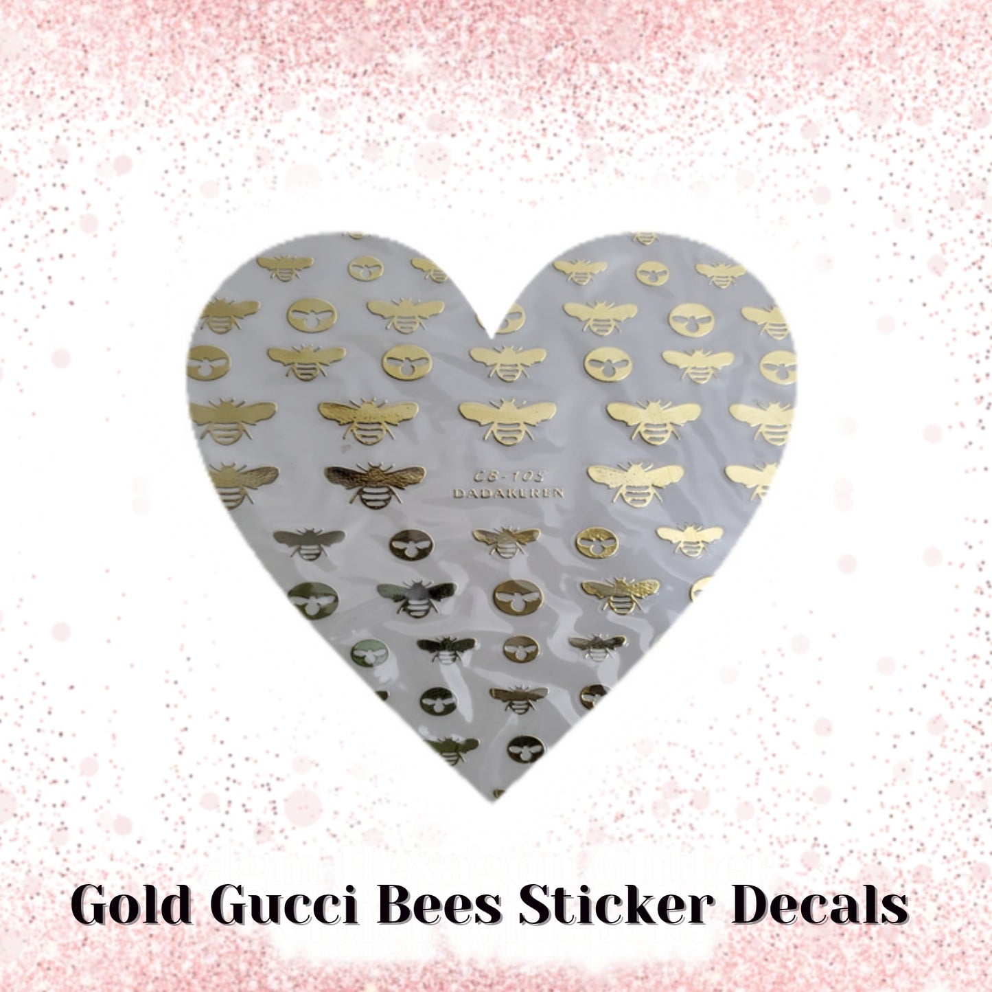 Gucci Bee Nail Sticker Decals