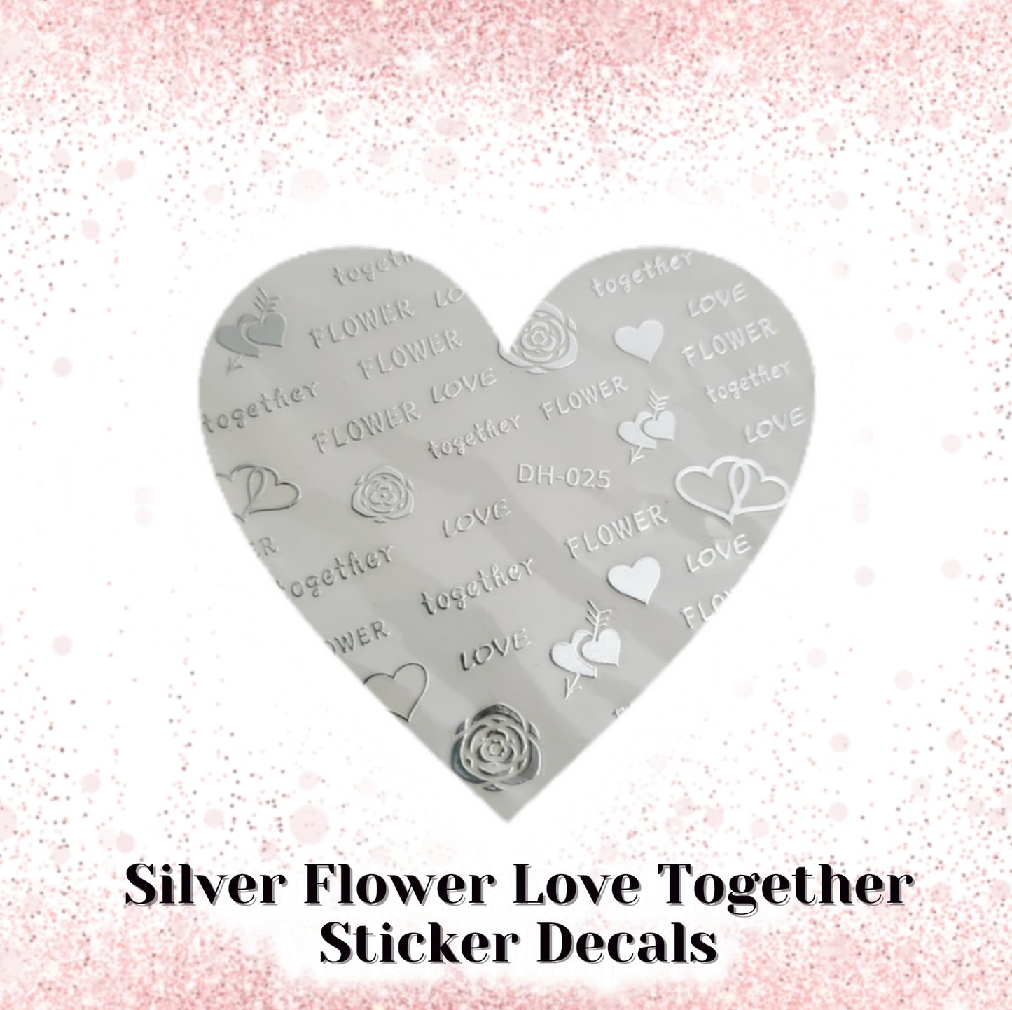 Flower, Love & Together Sticker Decals