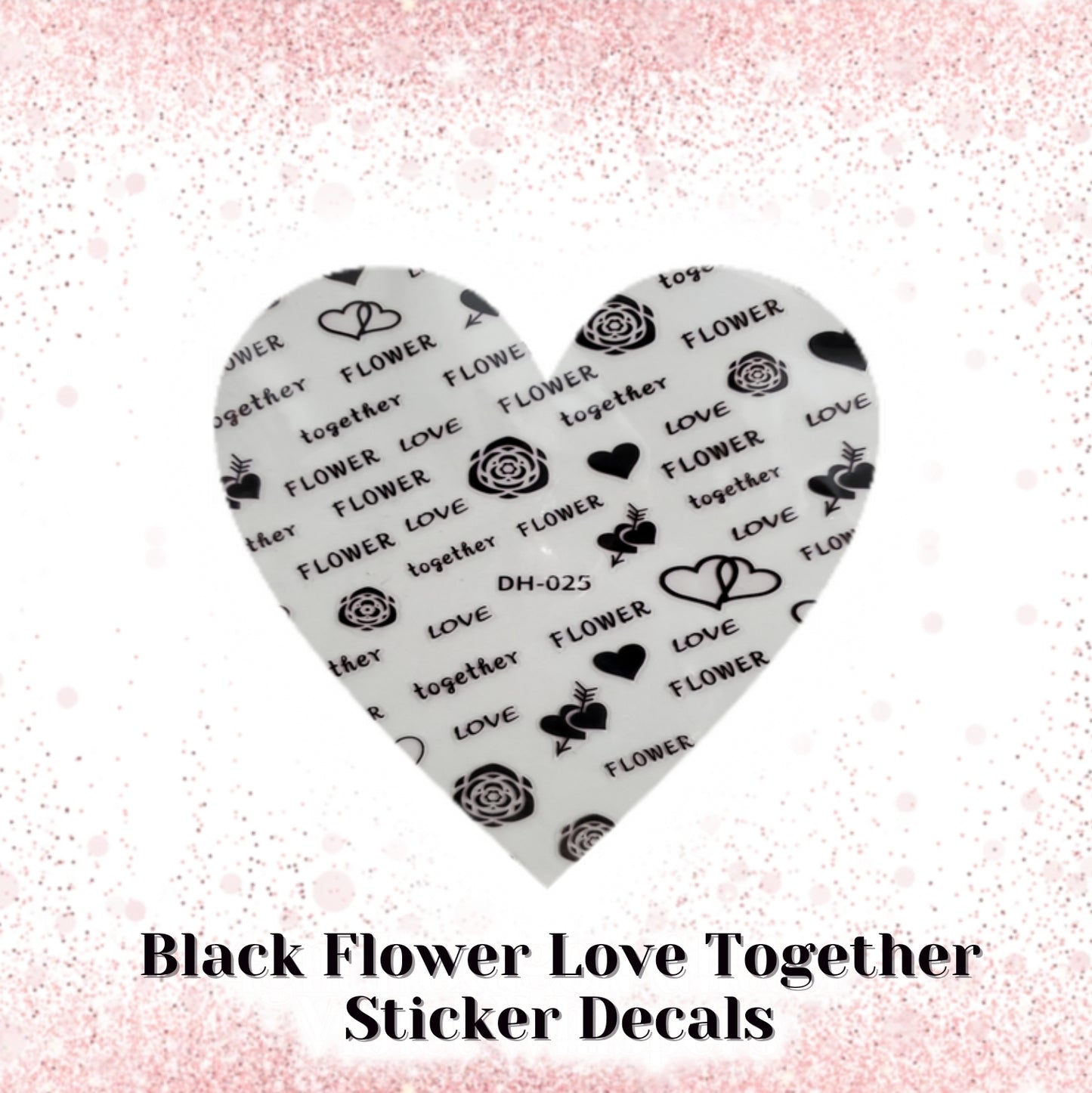 Flower, Love & Together Sticker Decals