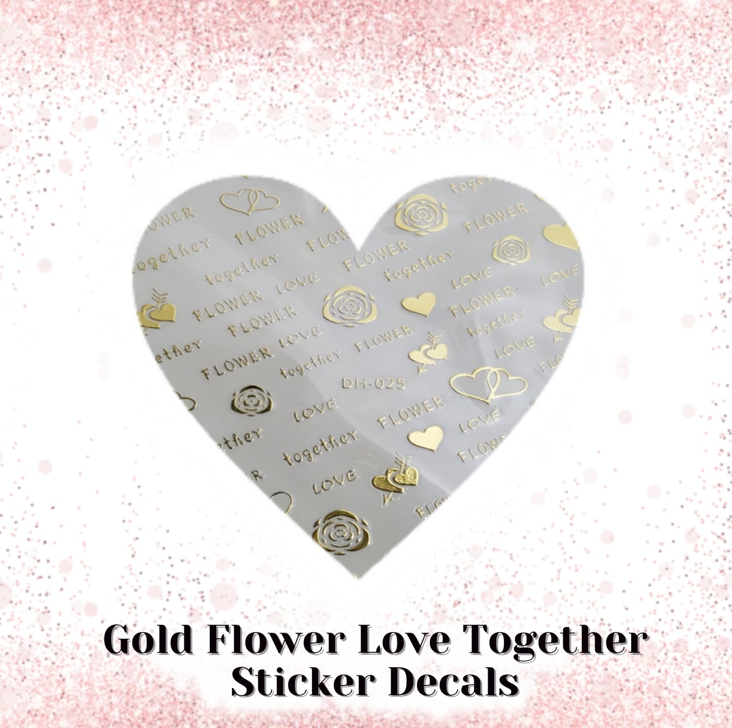 Flower, Love & Together Sticker Decals