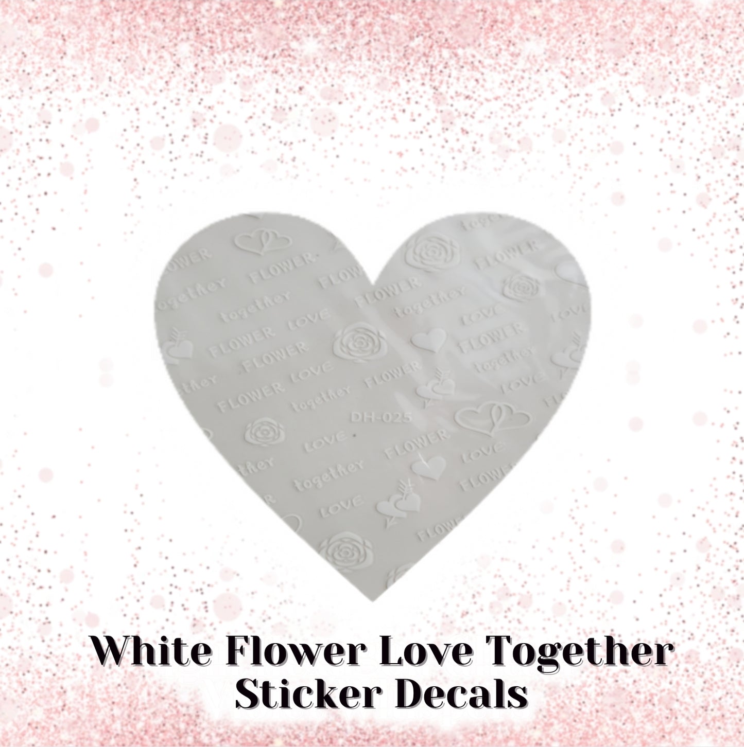 Flower, Love & Together Sticker Decals